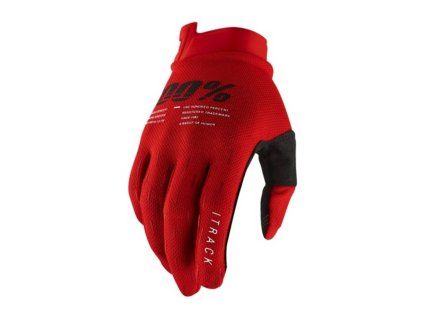 100 procent rekawice cross enduro model itrack red