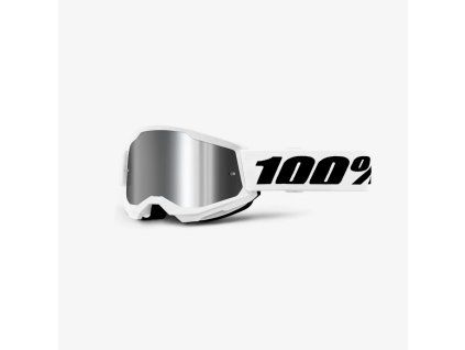 100 procent gogle model strata 2 white mirror si