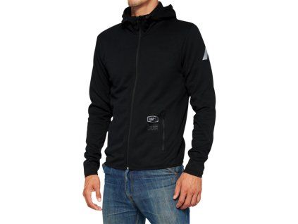 100 procent tech zip hoodie black kurtka softshe