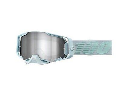 100 procent gogle model armega fargo mirror silv