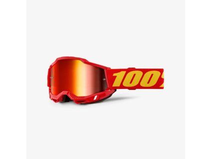 100 procent gogle model accuri 2 red mirror red