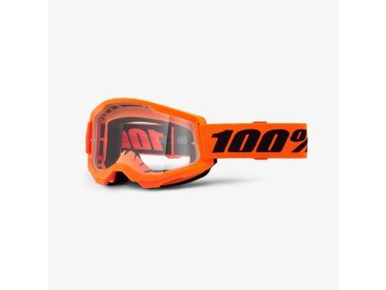 100 procent gogle model strata 2 neon orange cle