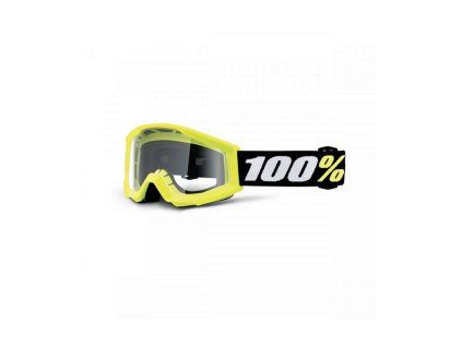100 procent gogle model strata mini yellow junior