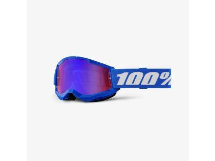 100 procent gogle strata 2 youth junior blue mir