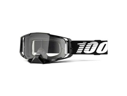 100 procent gogle model armega black clear lens