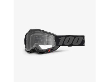 100 procent gogle model accuri 2 black clear len