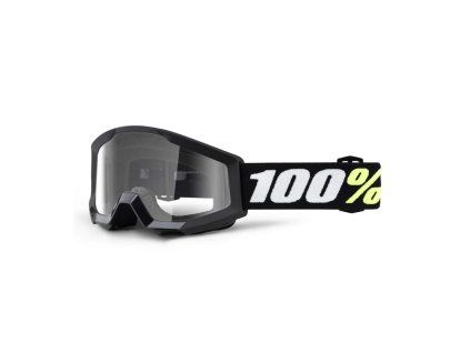 100 procent gogle model strata mini black junior