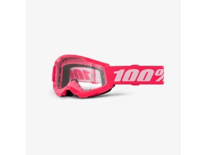 100 procent gogle model strata 2 youth junior pink