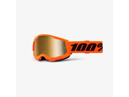 100 procent gogle strata 2 youth junior neon orang