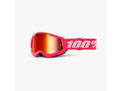 100 procent gogle strata 2 youth junior pink mir