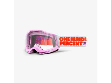 100 procent gogle model accuri 2 red clear lens