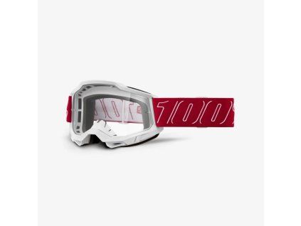 100 procent gogle model accuri 2 red clear lens