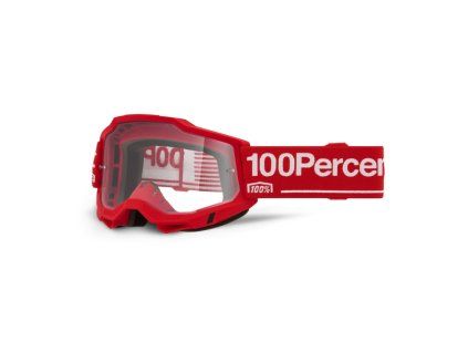 100 procent gogle model accuri 2 red clear lens