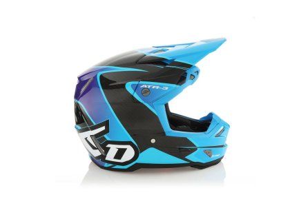 6d helmets kask cross enduro model atr 3 wave cyan