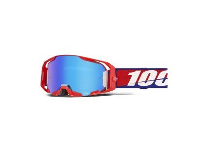 100 procent gogle model armatic best mirror blue