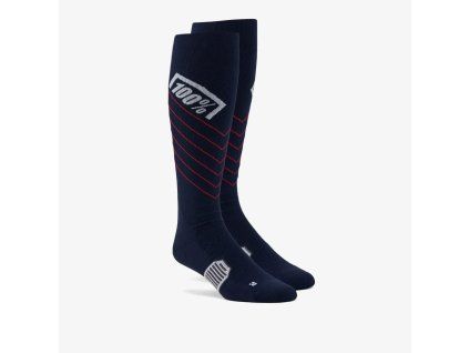 100 procent skarpety hi side thin mx socks navy ko