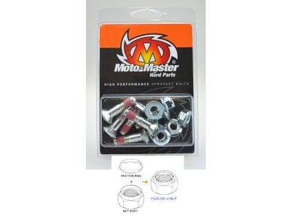 moto master sruby do zebatki tylnej m8x30mm 6sztu