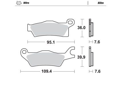 moto master klocki hamulcowe kh618 nitro sinter ko
