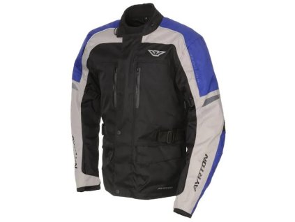 Moto bunda AYRTON (čierna/modrá,vel.M)