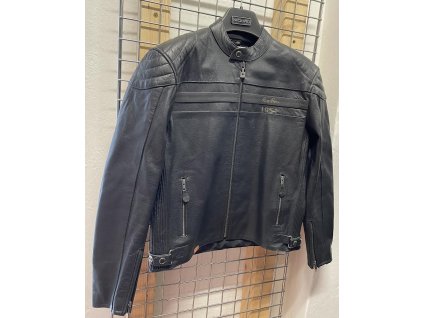 Moto bunda RUSTY PISTONS kožená (čierna,vel.L)