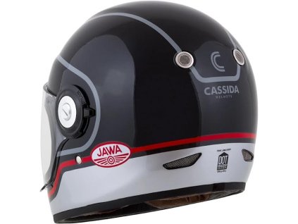 Prilba CASSIDA  Fibre Jawa Šport,Farba (čierna/strieborná/červená,vel.XL)