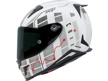 Prilba NEXX X.R2 VIRUS Farba(biela/sivá&/červená,vel.L)