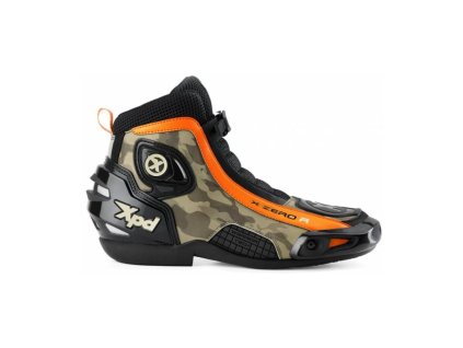 boty na motorku xpd x zero r cerno camo oranzove 32838