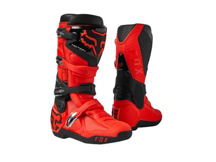 cizmy na motorku motion boot mx23 panske cervenacierna