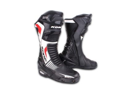 boty na motorku kore sport cerno bilo cervene 14827