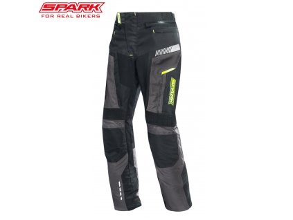 panske textilni moto kalhoty spark razor fluo