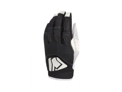 Moto rukavice YOKO scramble kisa glove (čierna/biela,vel.7)