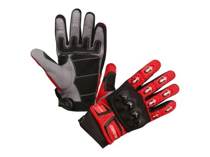 Moto rukavice Modeka MX-Top (čierna/červená,vel.9)