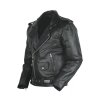 Moto bunda kožená NAZRAN Chopper (čierna,vel.XL)