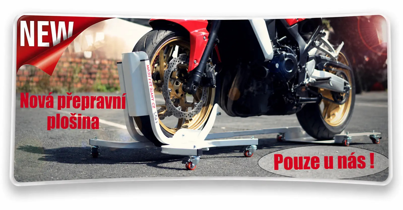 Přepravní stojan na motorku PP4