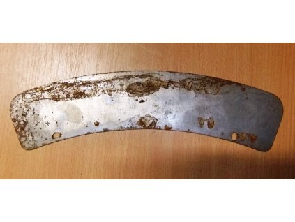 License plate table - for the front fender, raw