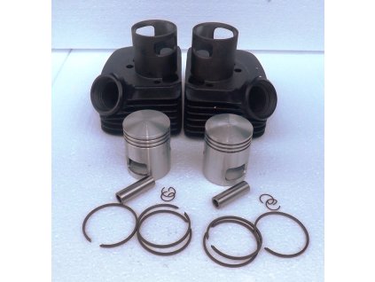 Originální válce Jawa 350/634, osazené - 5. výbrus