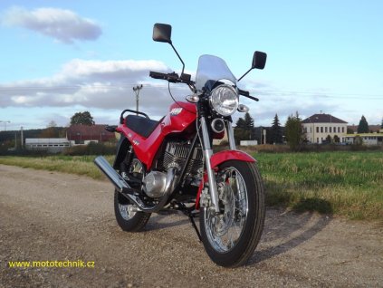 JAWA 350/640 de LUXE - červená renó