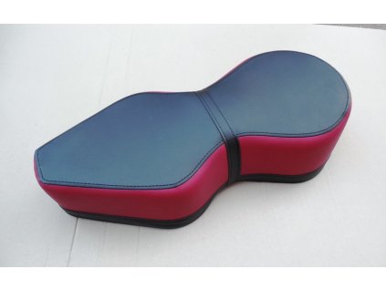 Sedlo kytara, černo-červené