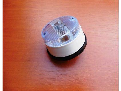 Svítilna na sidecar - bílá (hranatá)