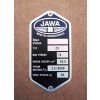 Manufacturing nameplate Jawa 50/20