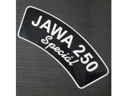 SPZ tabulka Jawa Special černá - malovaná - (na zakázku)