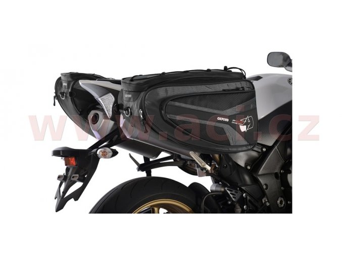 boční brašny na motocykl P50R, OXFORD - Anglie (černé, objem 50l, pár)
