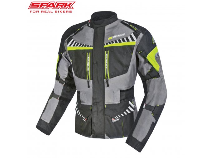 panska textilni moto bunda spark roadrunner cerna