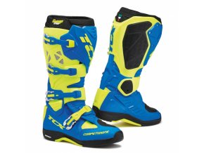 Moto boty TCX COMP EVO MICHELIN® royal blue/fluo yellow