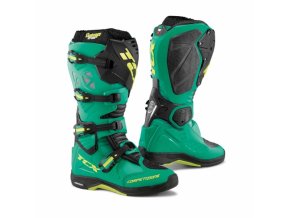 Moto boty TCX COMP EVO MICHELIN® scuba blue/lime