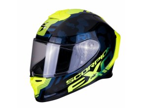 Moto přilba SCORPION EXO-R1 AIR OGI černo/žlutá neon