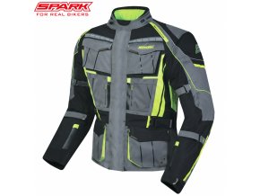 panska textilni moto bunda spark pacer fluo