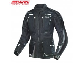 damska textilni moto bunda spark lady pacer black