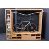 Vadolibero Bike Shelf premium wood bicycle displaystorage cabinet oak