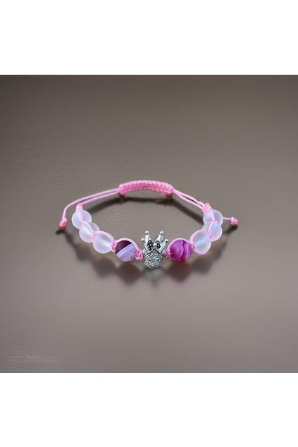 Dámský nastavitelný náramek s korunkou